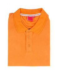 Image showing orange t-shirt template