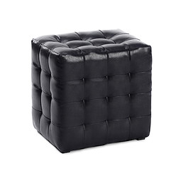 Image showing leather footstool