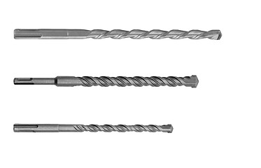 Image showing set of wood drill bits isolated