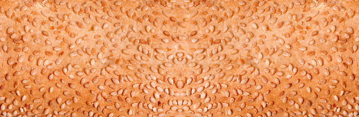 Image showing texture of buns with sesame hamburger