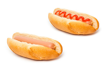 Image showing hot dog isolated on white