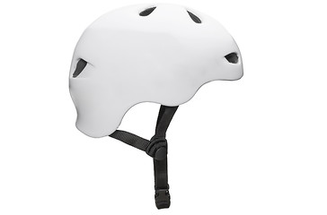 Image showing Bicycle mountain bike safety helmet isolated