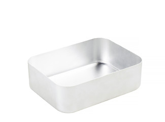 Image showing Metal baking pan isolated on white background
