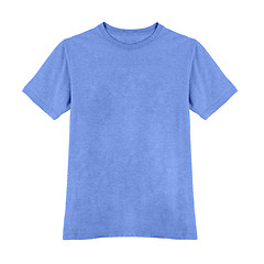 Image showing blue tshirt isolated on white