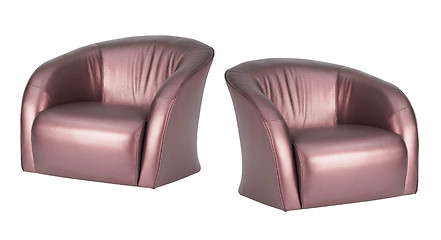 Image showing business leather armchairs