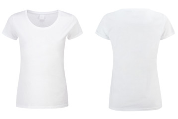 Image showing two white T-shirt isolated