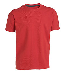 Image showing red T-shirt isolated on white background