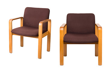 Image showing old chairs on a white background
