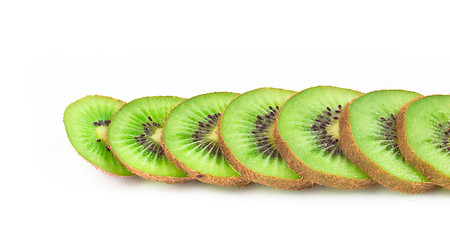 Image showing Sliced kiwi fruit