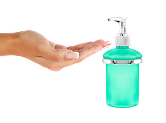 Image showing liquid soap container isolated