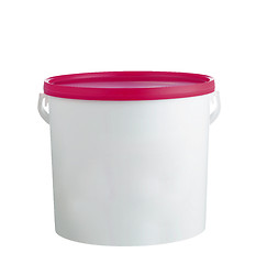 Image showing Plastic container isolated on white background