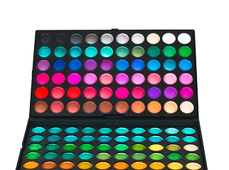 Image showing Make-up colorful eyeshadow palette
