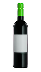 Image showing red wine and a bottle