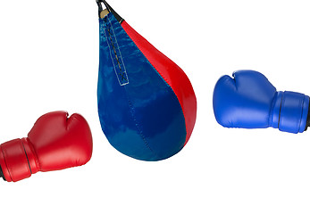 Image showing strike on a punching bag