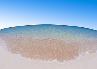 Image showing beach and sea