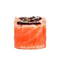 Image showing traditional fresh japanese sushi roll