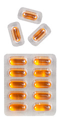Image showing Pills in blister packs as a background