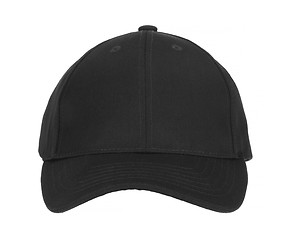 Image showing Front View of Black Cap