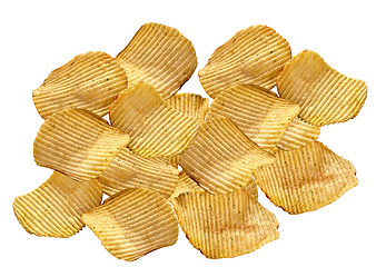 Image showing potato chips isolated