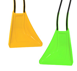 Image showing plastic scoops isolated