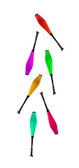 Image showing Colorful Juggling cubes