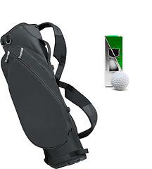 Image showing golf clubs in a bag