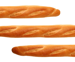 Image showing French baguette isolated