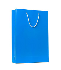 Image showing Blue shopping bag