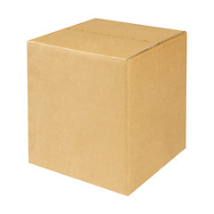 Image showing cardboard box on white background