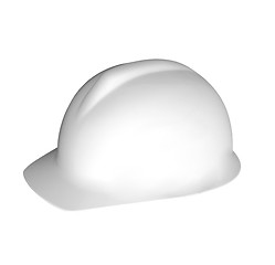 Image showing White hard hat, isolated on white