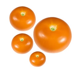 Image showing yellow tomatoes isolated