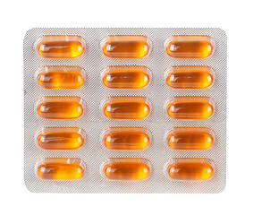 Image showing Pills in blister packs as a background