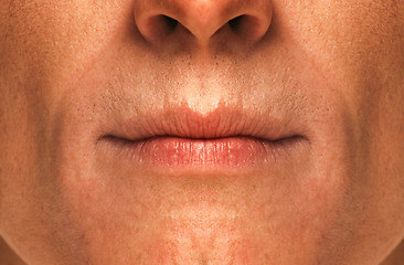 Image showing men\'s lips