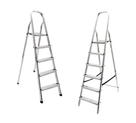 Image showing Aluminum step ladders