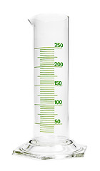 Image showing Empty chemical measuring cylinder