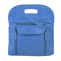 Image showing blue bag on the background.