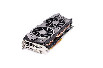 Image showing Graphics card isolated on white background