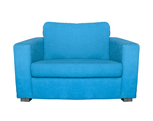 Image showing blue armchair