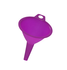 Image showing pink plastic funnel