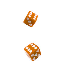 Image showing yellow dices