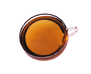 Image showing Tea in glass cup