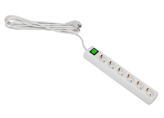 Image showing outlet power strip isolated