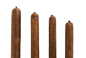 Image showing isolated cigars all sizes