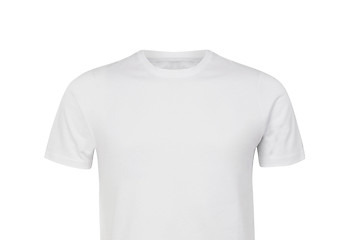 Image showing close-up of white t-shirt