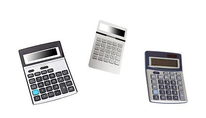 Image showing Top view of a calculators