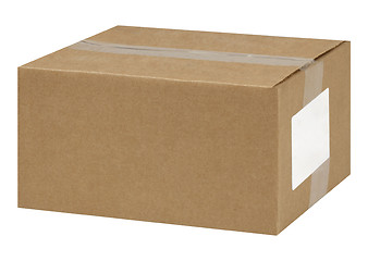 Image showing cardboard box isolated on white