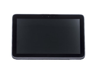 Image showing Black abstract tablet computer