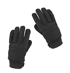 Image showing black winter gloves