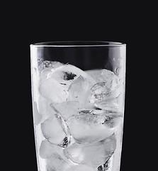 Image showing glass with ice cubes
