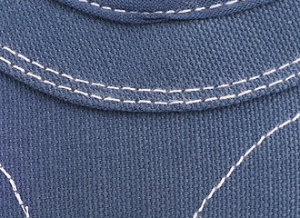 Image showing Blue nylon texture